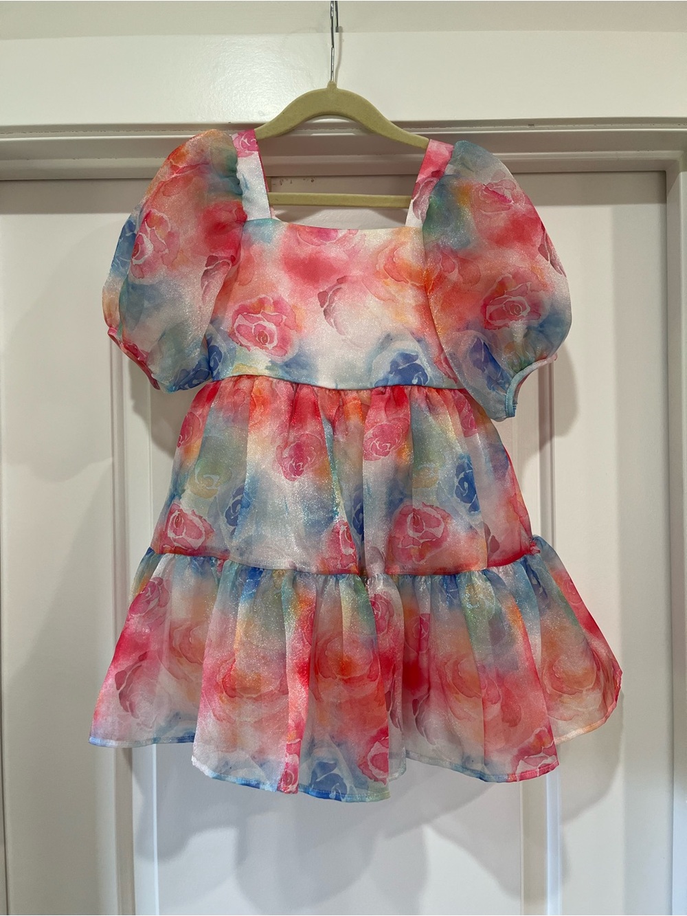 Bonnie Jean 4 Shimmer Floral Dress